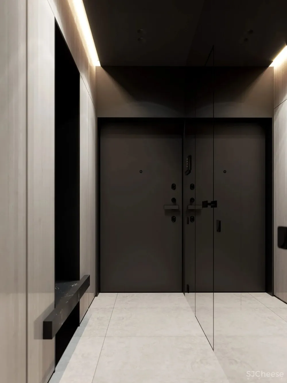 105㎡深色极简,美出新高度!