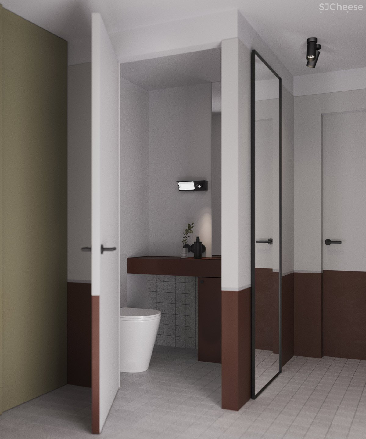 105㎡公寓改造,经典墙裙饰面的现代运用,尽显复古魅力!