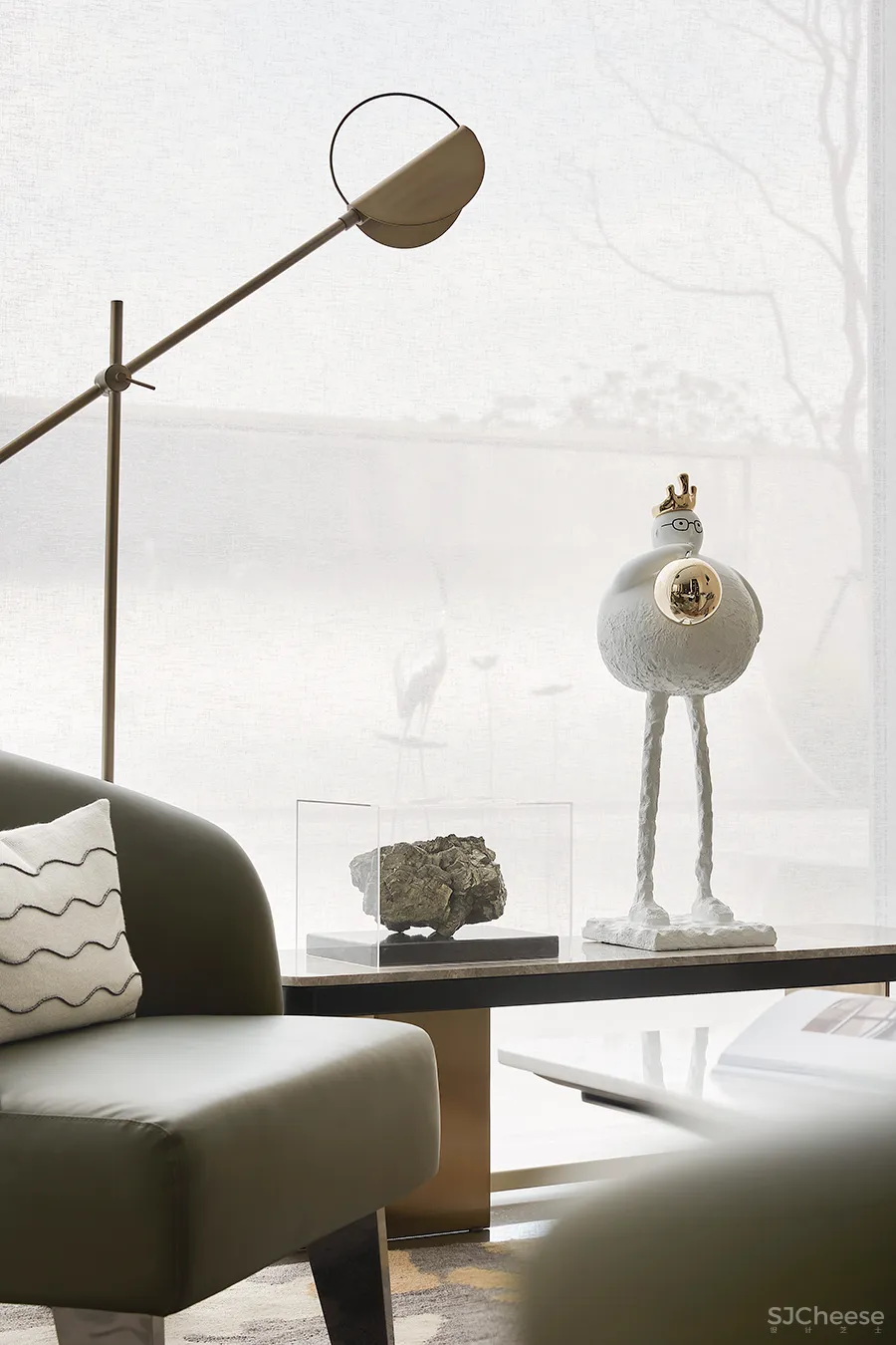 460㎡简雅售楼处,超凡脱俗的高级感 潘天寿-馥高