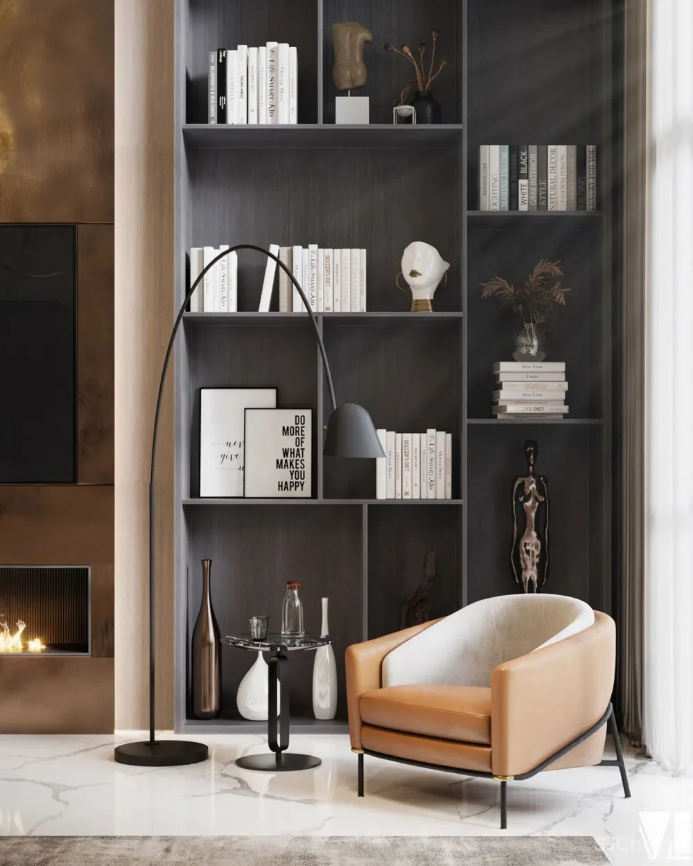 Vizline新作|独栋别墅设计,现代轻奢的高级既视感