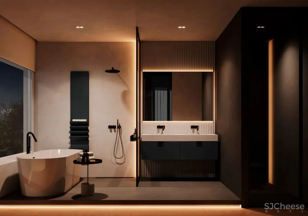 55㎡一居室变二居室,老外也学会了封阳台!