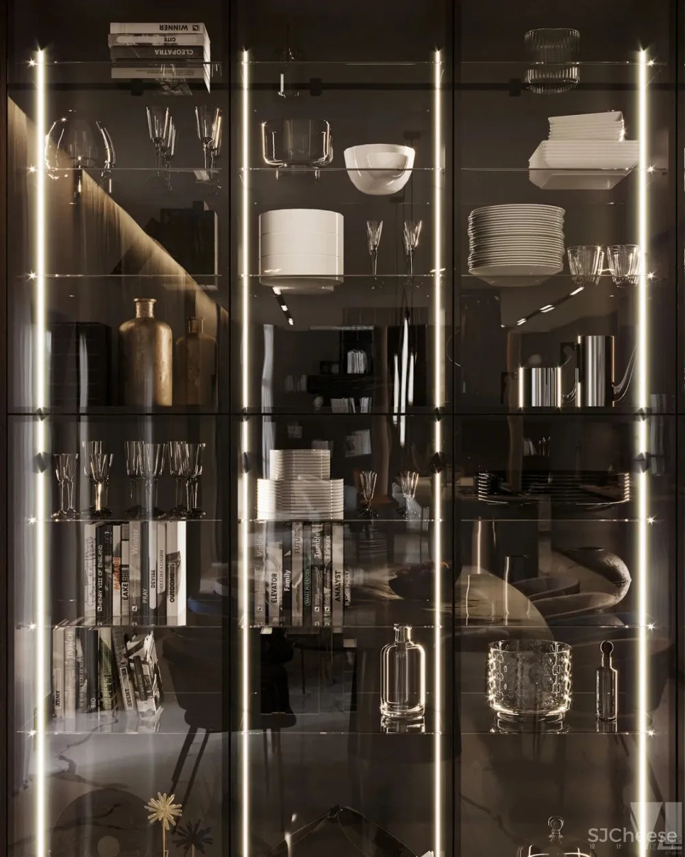 Vizline新作|独栋别墅设计,现代轻奢的高级既视感