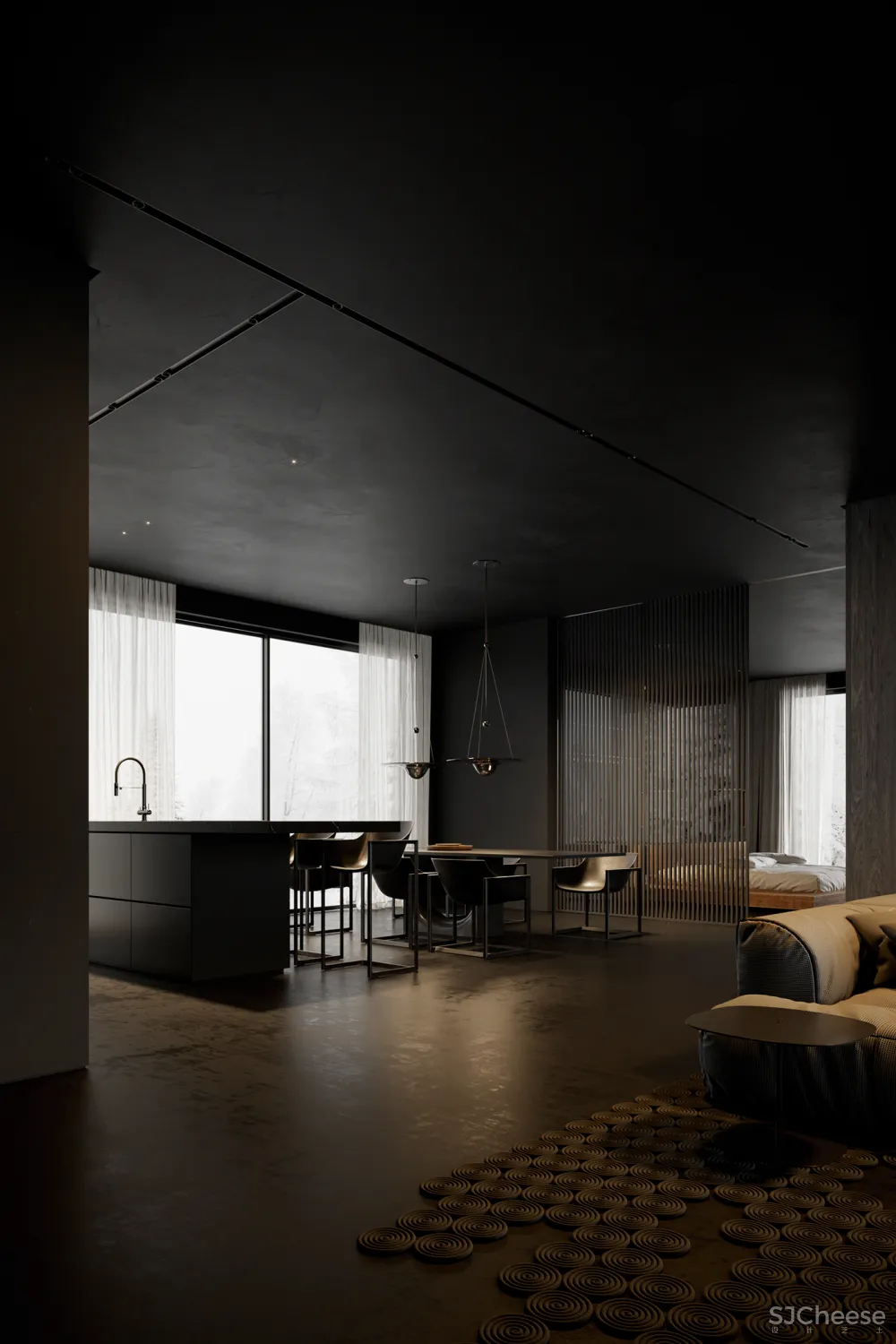 270㎡黑色空间,高级迷人!