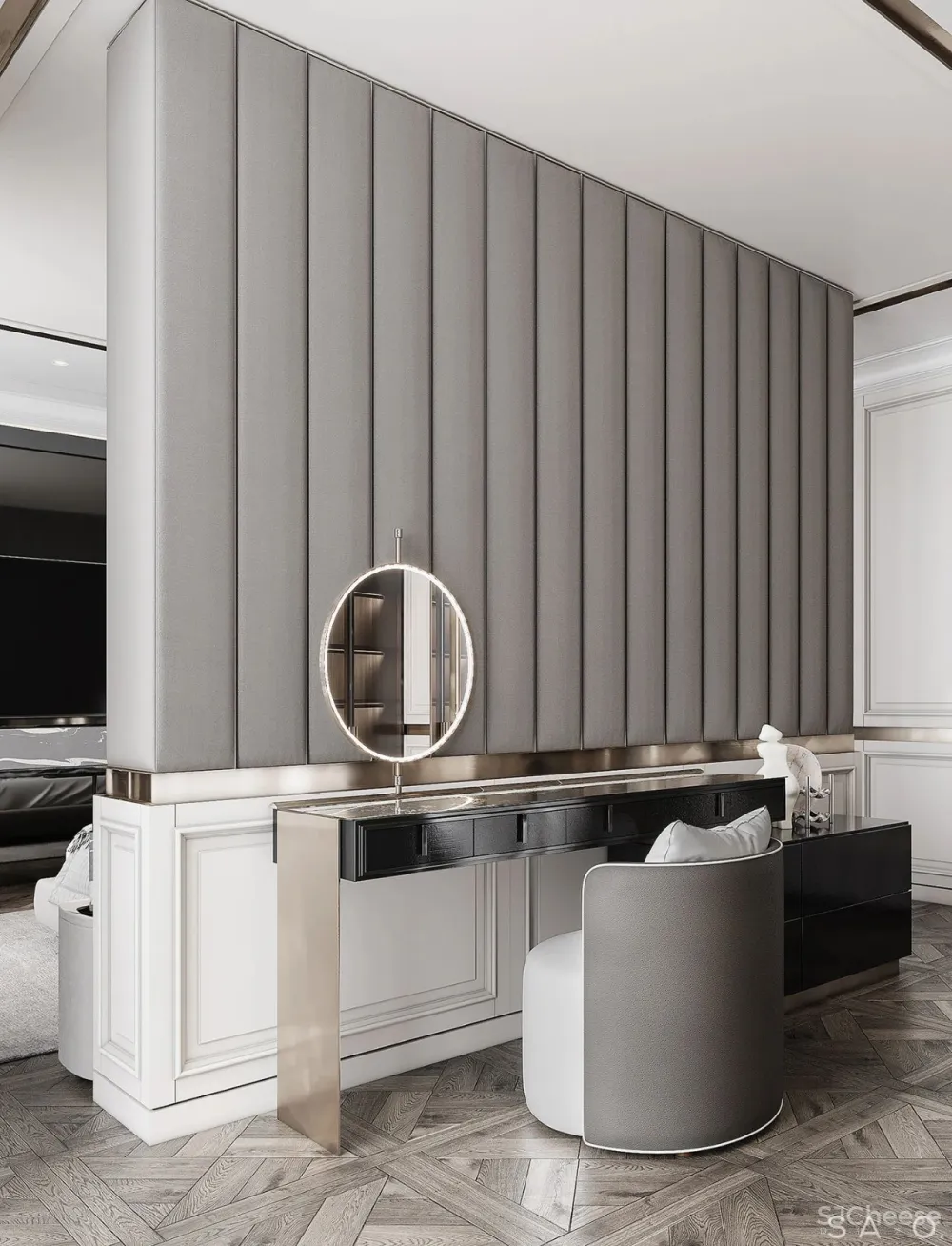 轻奢 高级灰，257㎡轻奢大平层