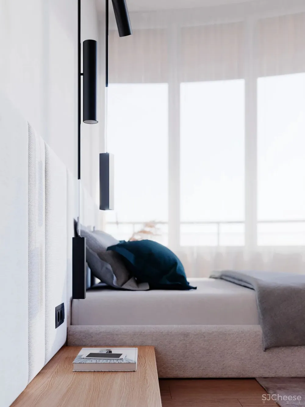 55㎡一居室变二居室,老外也学会了封阳台!