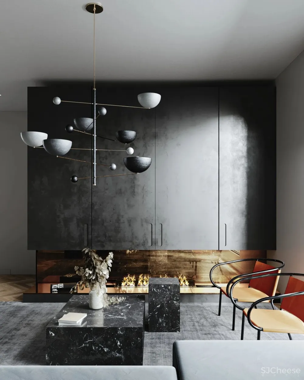 86.9㎡现代家居，别具魅力的空间设计！