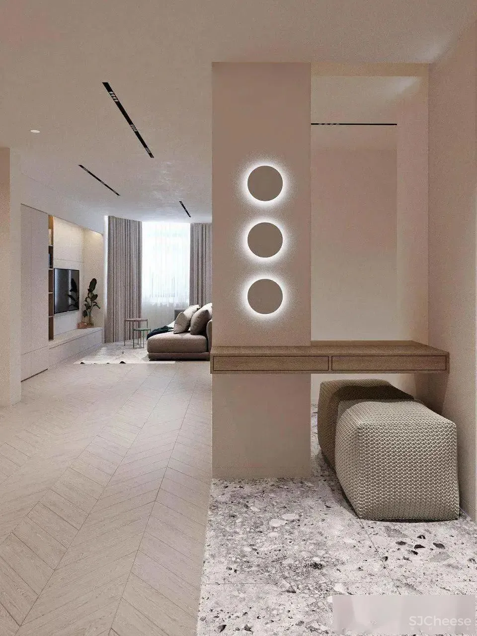 112㎡简美现代风格公寓设计赏析 Lauri Brothers