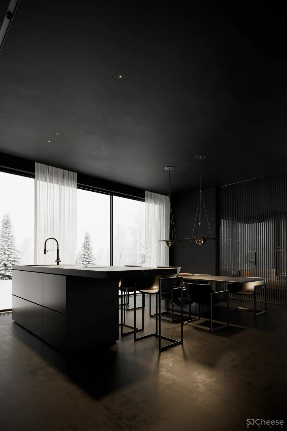 270㎡黑色空间,高级迷人!