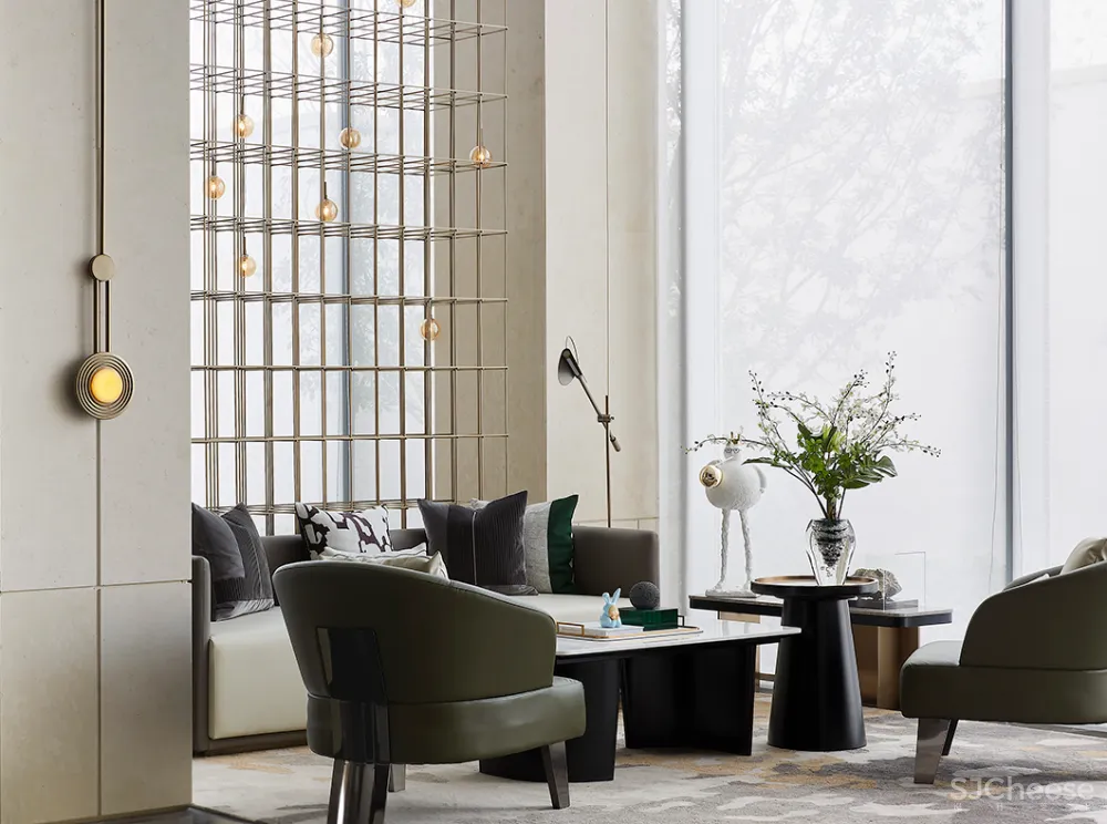 460㎡简雅售楼处,超凡脱俗的高级感!