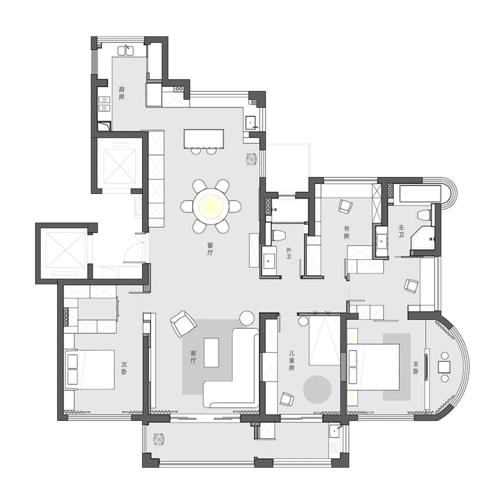 这样的简约现代风,高级又有范儿!