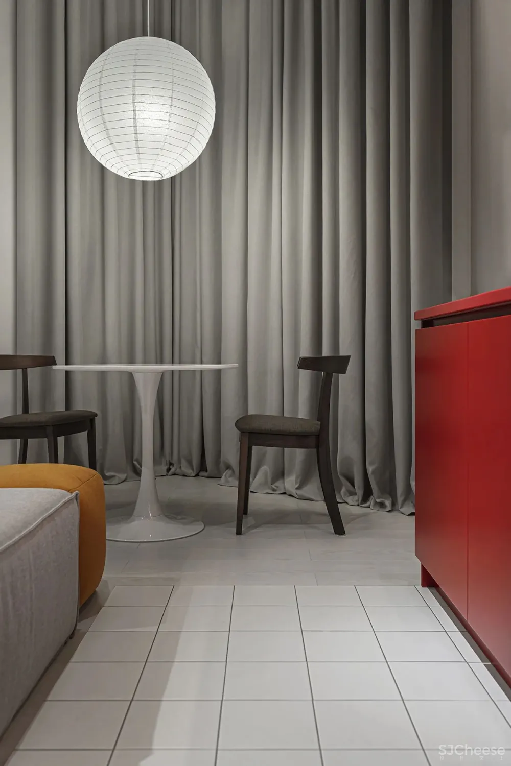 55㎡一室户装修花 16 万,还是全开放布局!