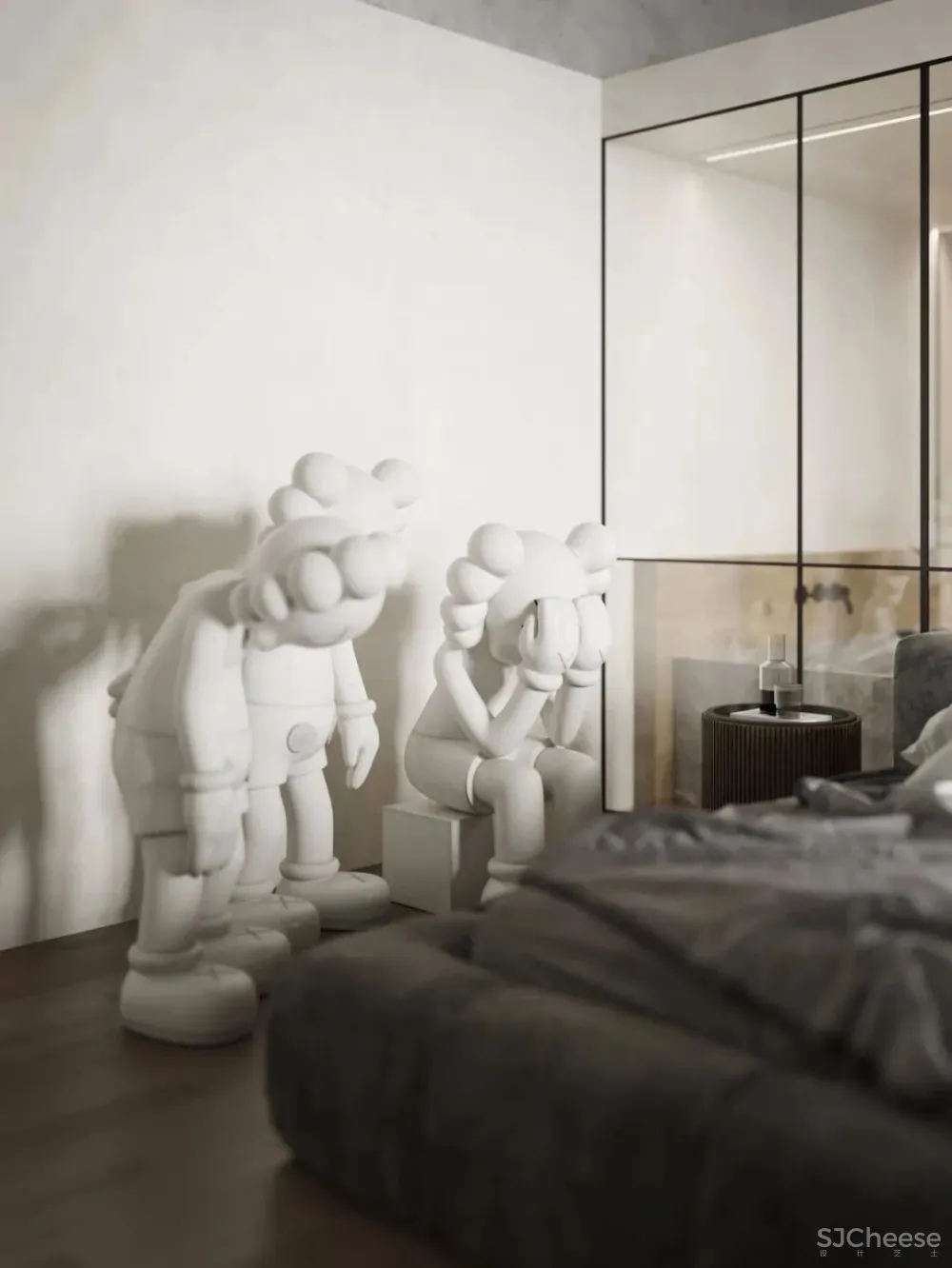 136㎡公寓藏着透明卫生间，想想都刺激！