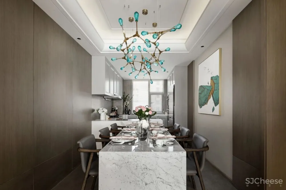 180m²写意新中式，方寸之间皆是儒雅与时尚！