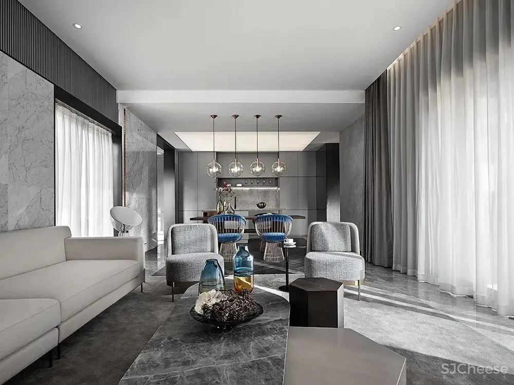 纯净而内敛,大隐于日光的莫兰迪美宅 WAVE澜舍