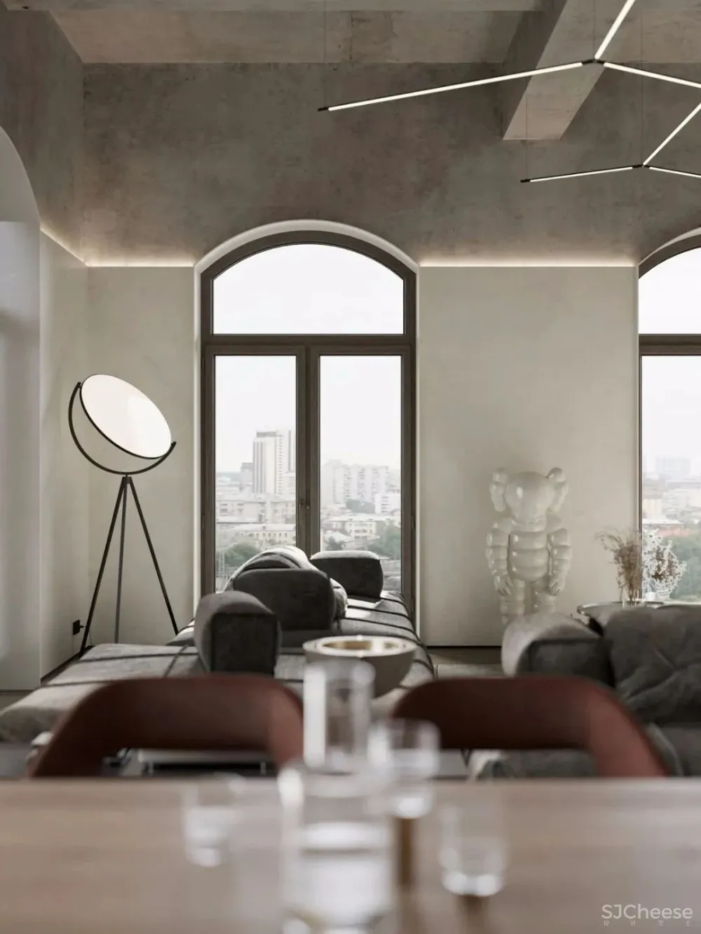 136㎡公寓藏着透明卫生间，想想都刺激！