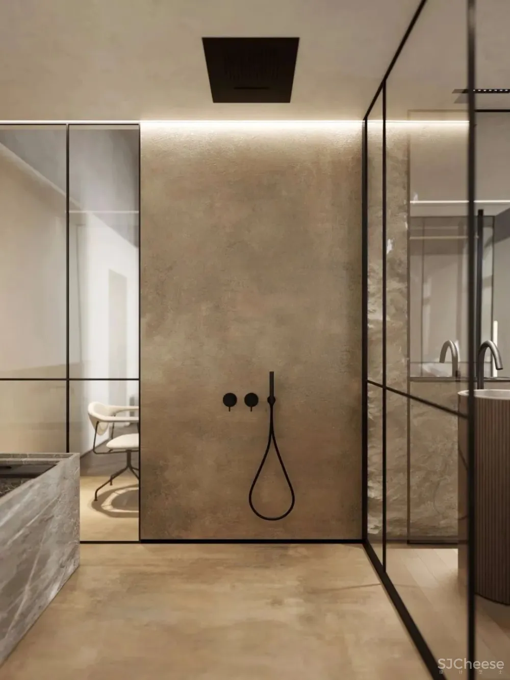 136㎡公寓藏着透明卫生间，想想都刺激！