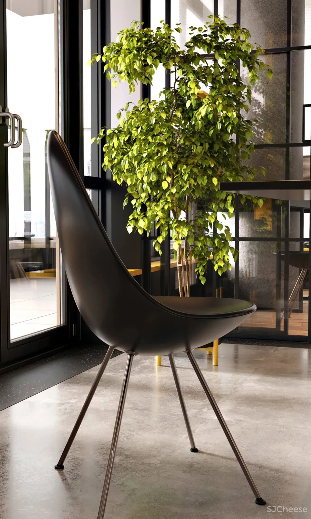 这位设计师真的很有预见性,一不小心就撞了当下热度最高的“灰黄”组合