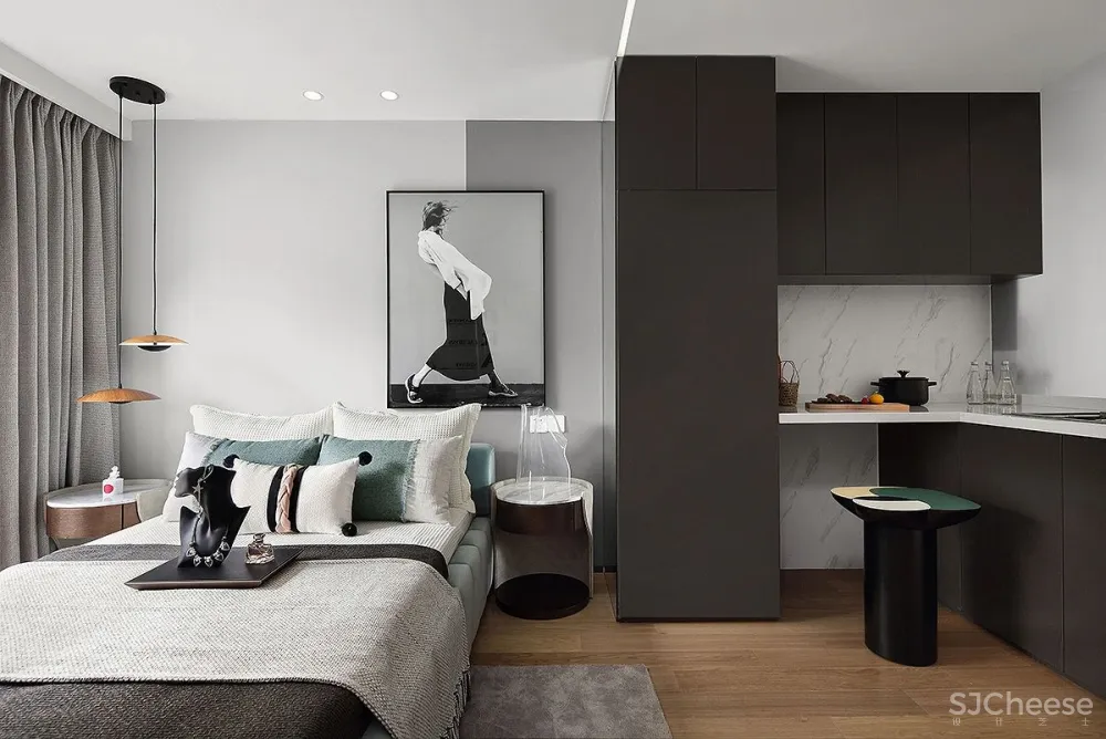 60㎡摩登格调之居，实力诠释高定艺术！