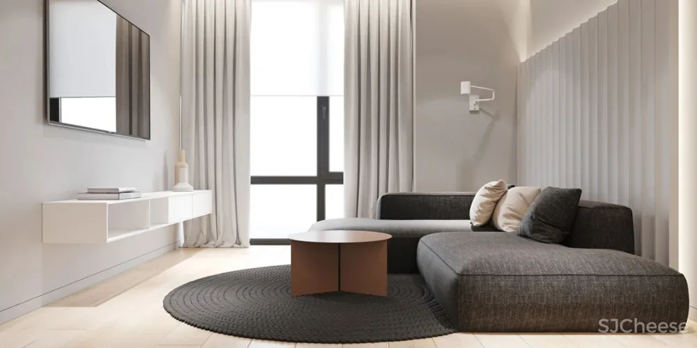 65㎡的小公寓,浴室竟能放下最爱的浴缸,也太享受了