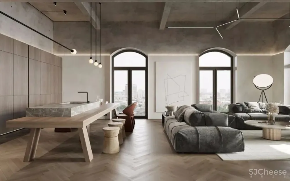 136㎡公寓藏着透明卫生间，想想都刺激！