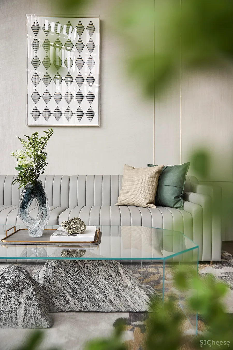 460㎡简雅售楼处,超凡脱俗的高级感!