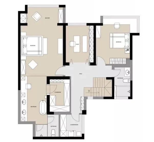 140㎡复式宅,禅意茶室 “五星级”大套房,回家就像在度假!