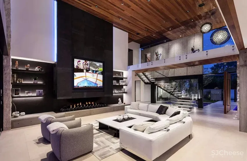 精品大气格调宅!加州现代异材质泳池别墅