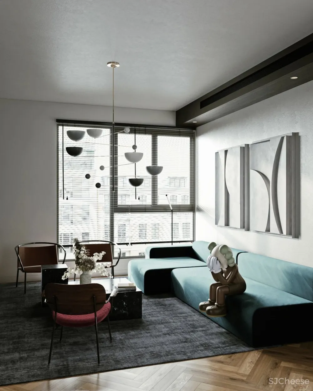 86.9㎡现代家居，别具魅力的空间设计！