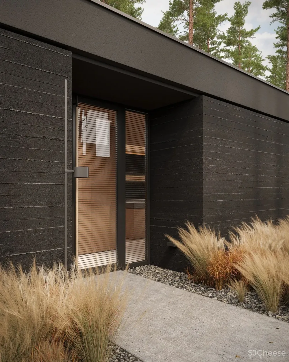 逃离城市“快节奏”,80m²林间隐逸小别墅