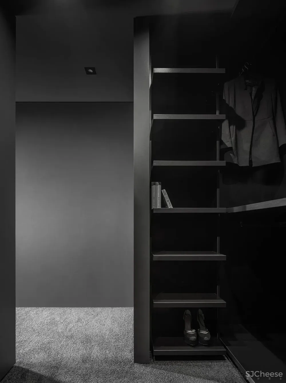 这个43㎡的黑色小户型,才是高贵冷艳的单身贵族豪宅!