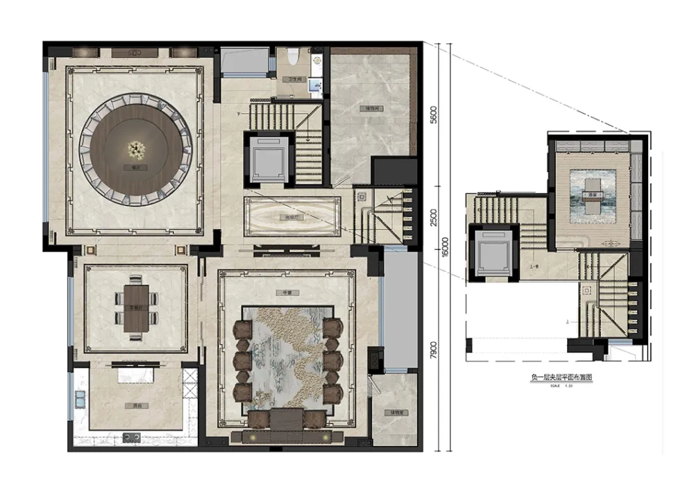 1000㎡经典中式大宅,移步换景,雅韵清风!