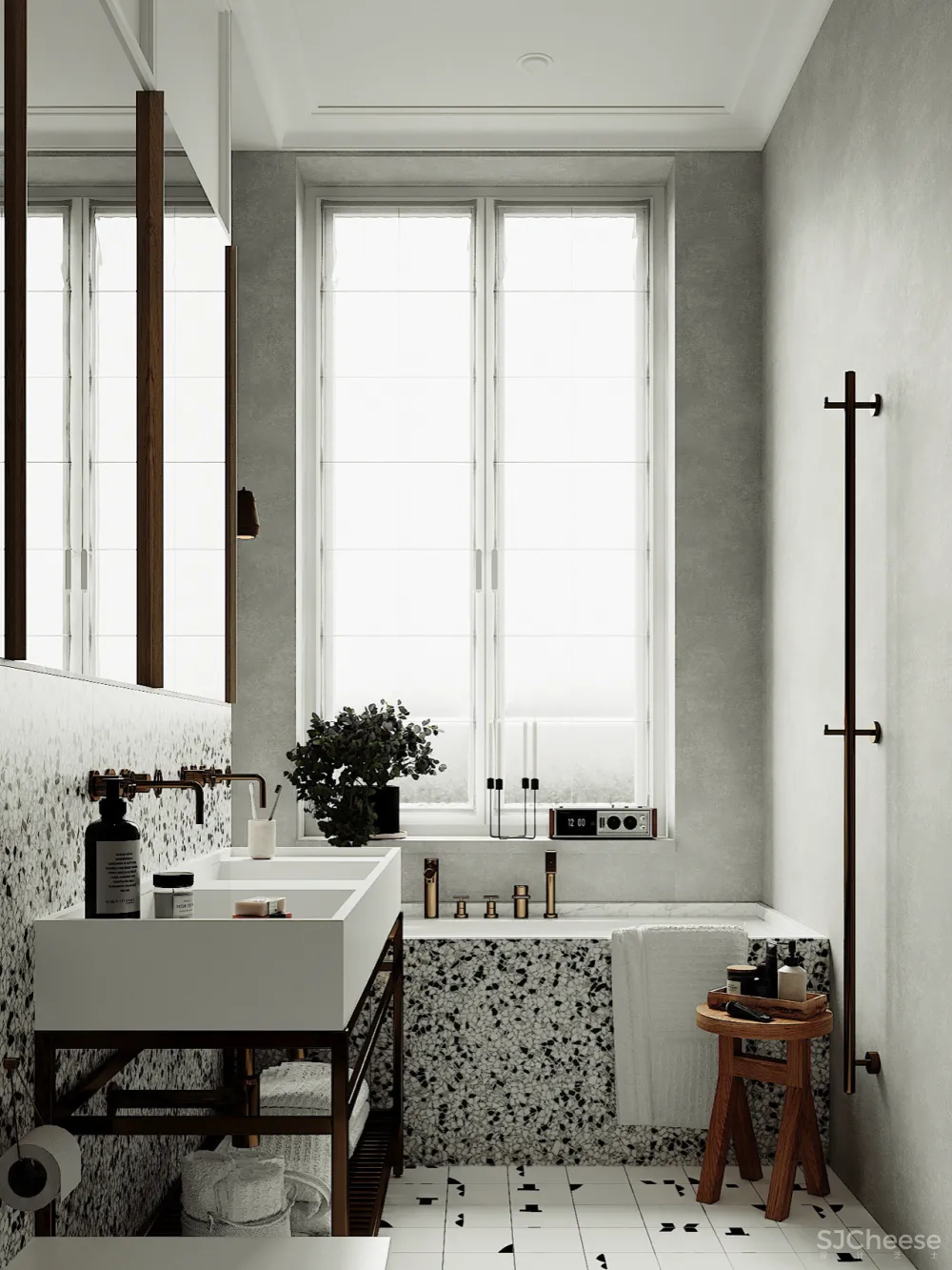 96㎡ 高级灰这样用，尽显极简之美！