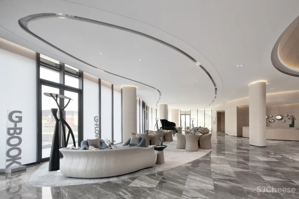 曲线中的温婉|绿地.张家港海源名邸售楼处——南京我们室内设计