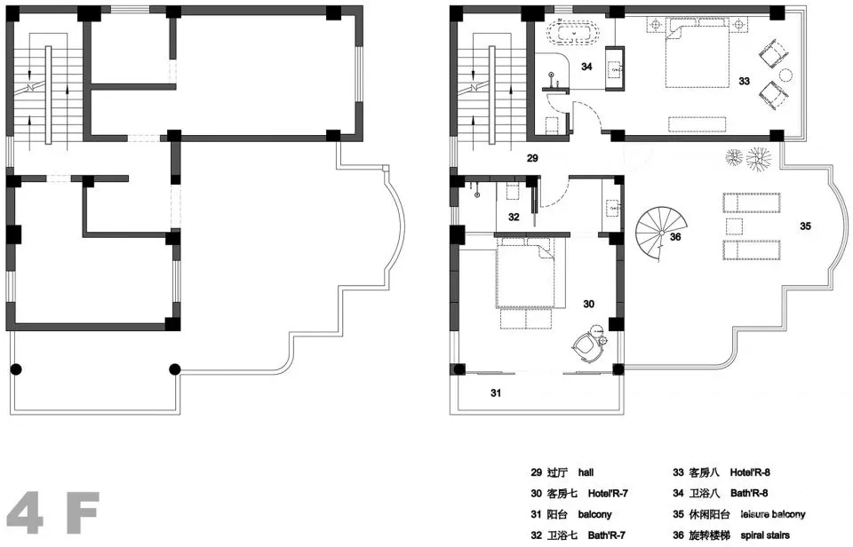 极简白 水泥灰 海边的一处素雅民宿