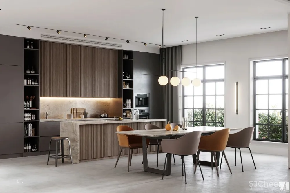 Vizline新作|独栋别墅设计,现代轻奢的高级既视感