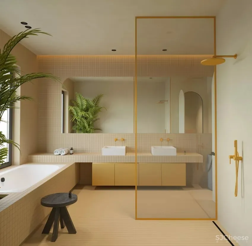 柔和圆弧美学!现代禅风庭院别墅