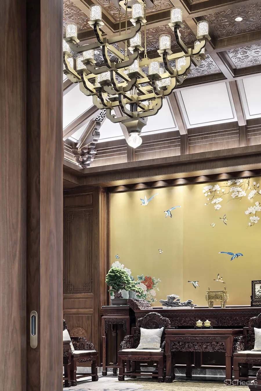 1000㎡经典中式大宅,移步换景,雅韵清风!