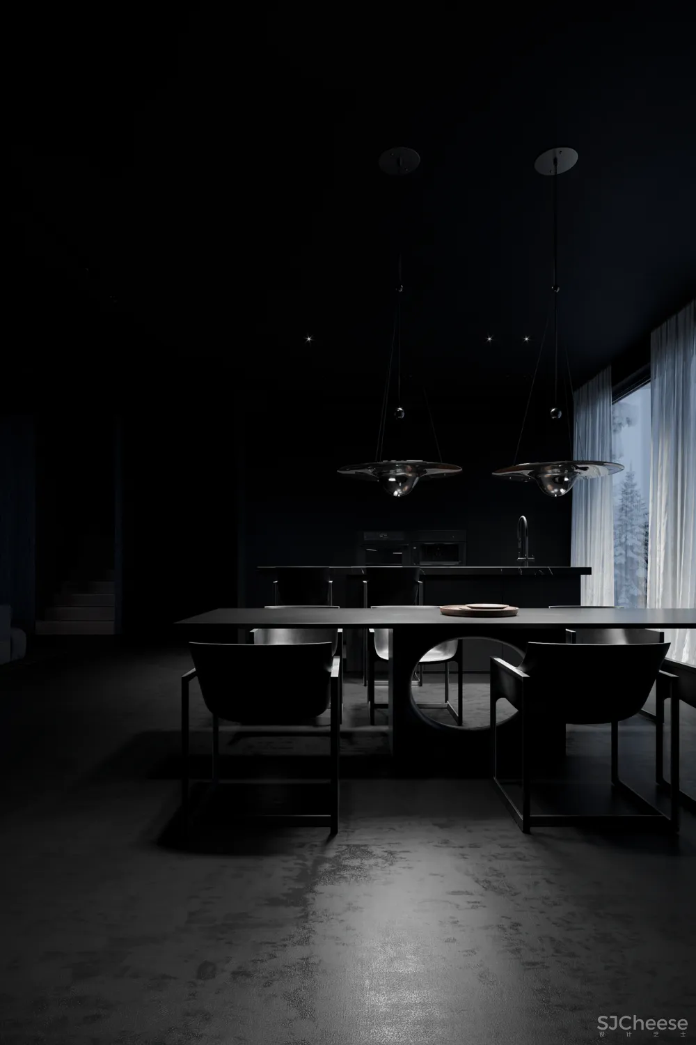 270㎡黑色空间,高级迷人!