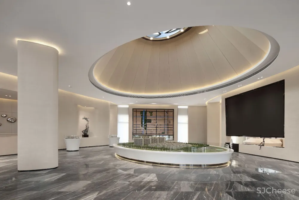 曲线中的温婉|绿地.张家港海源名邸售楼处——南京我们室内设计