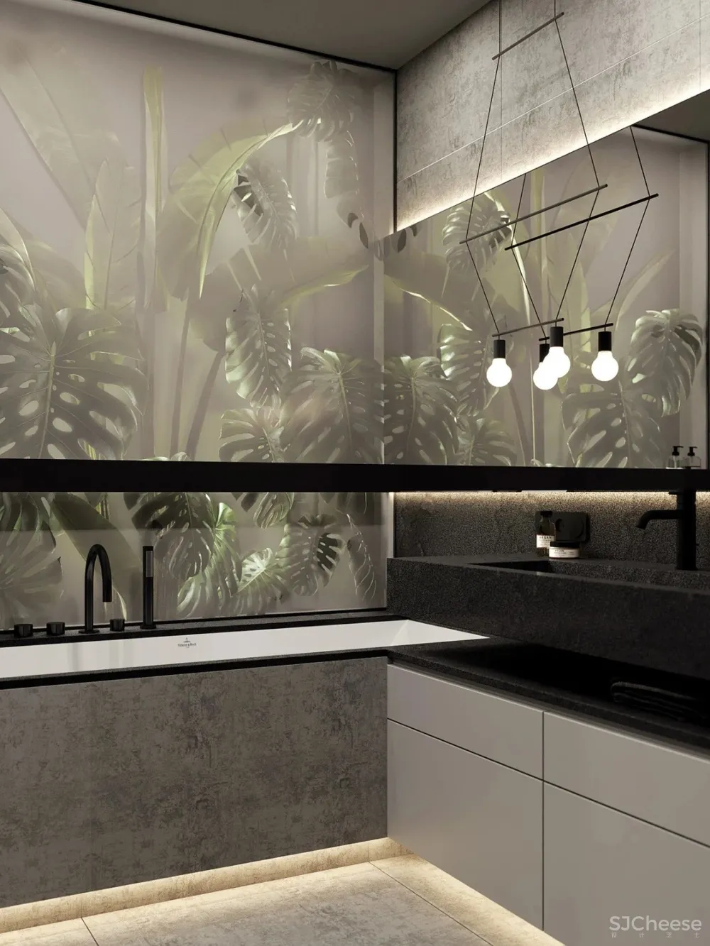 105㎡深色极简,美出新高度!