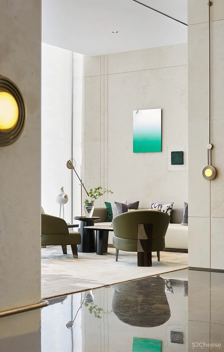 460㎡简雅售楼处,超凡脱俗的高级感 潘天寿-馥高