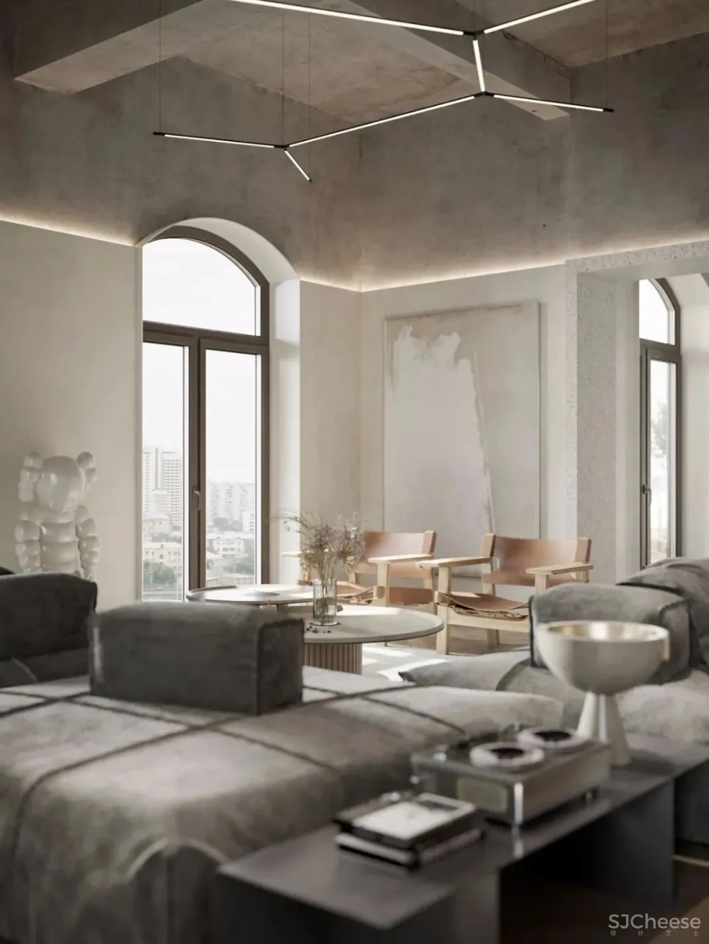 136㎡公寓藏着透明卫生间，想想都刺激！