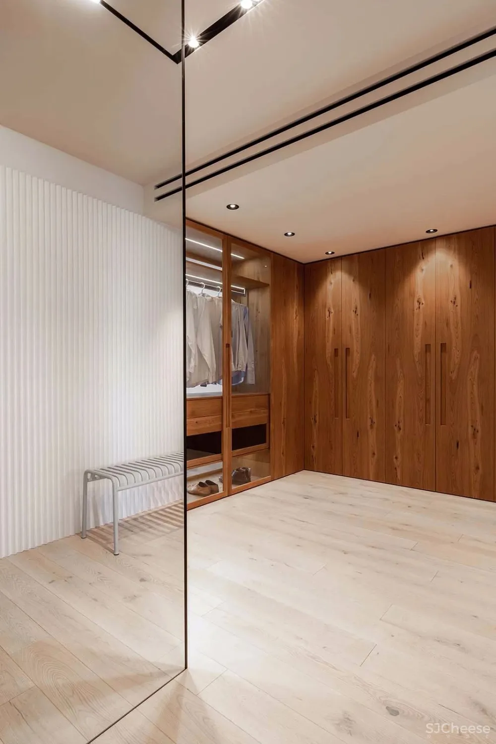 78㎡的单身简约公寓，竟只用2扇门搞定空间布局？