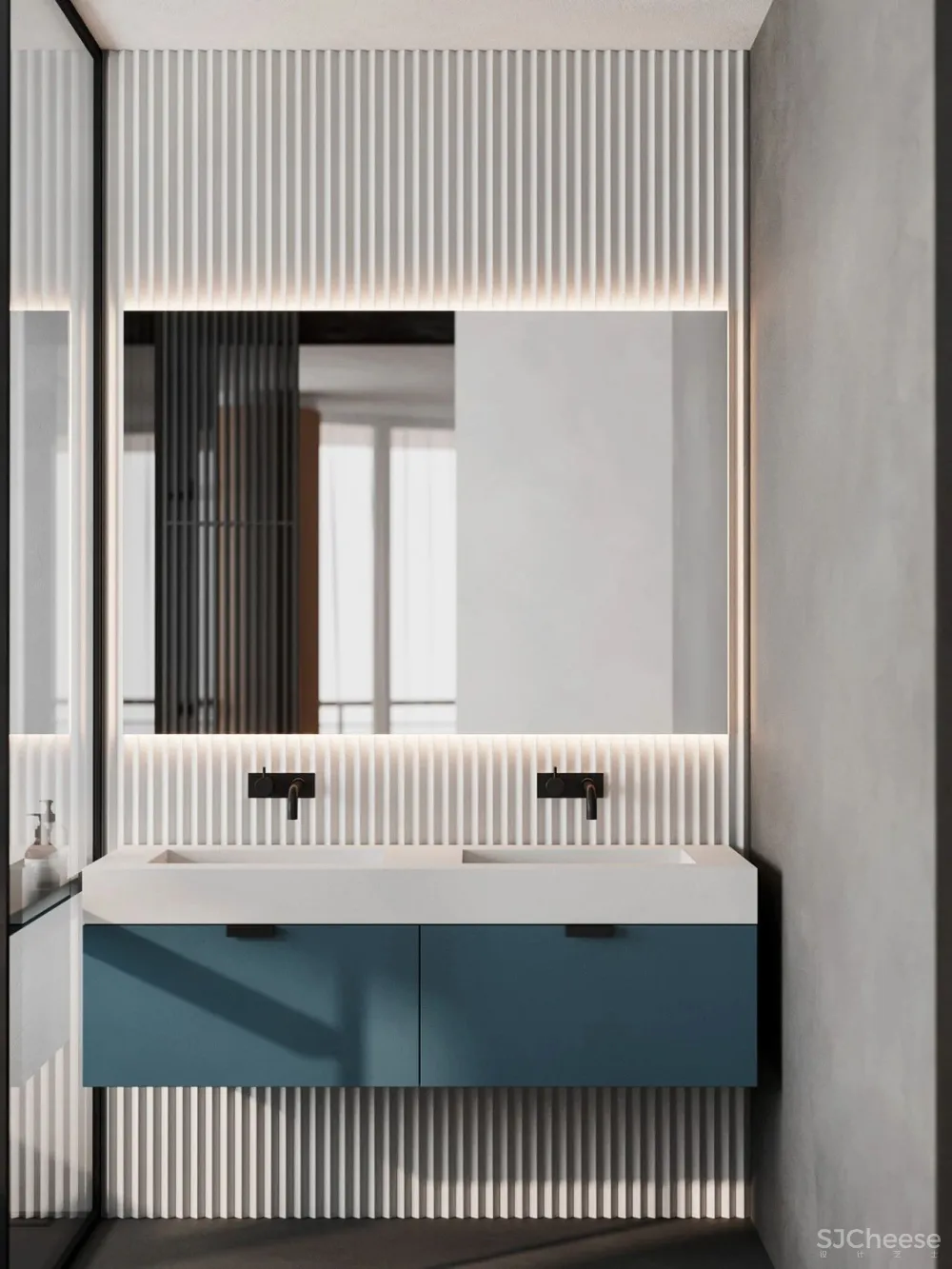 55㎡一居室变二居室,老外也学会了封阳台!