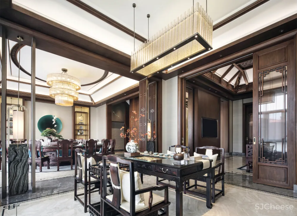 1000㎡经典中式大宅,移步换景,雅韵清风!