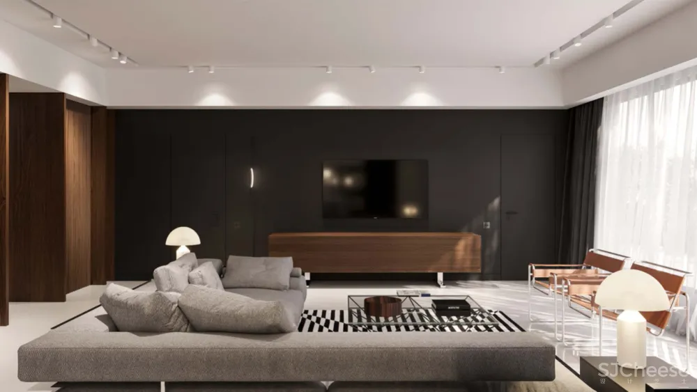 超大客厅 双排式厨房,奢华大平层只做一室一厅也太壕了!