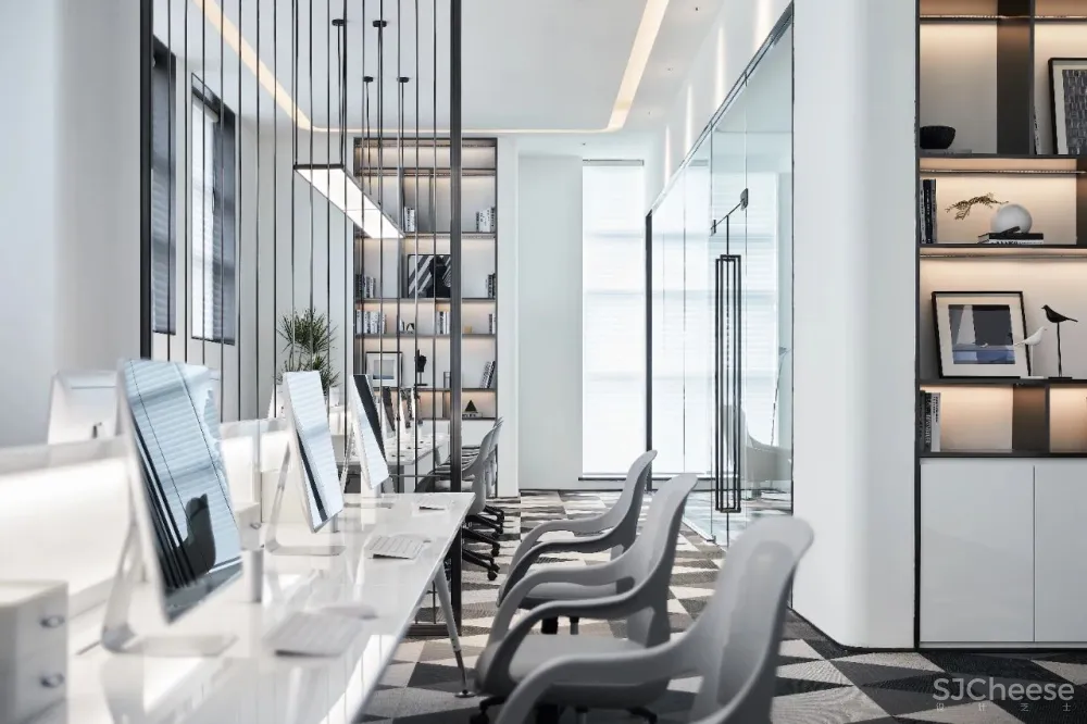 如墨设计|创意美学玩转空中Loft办公样板