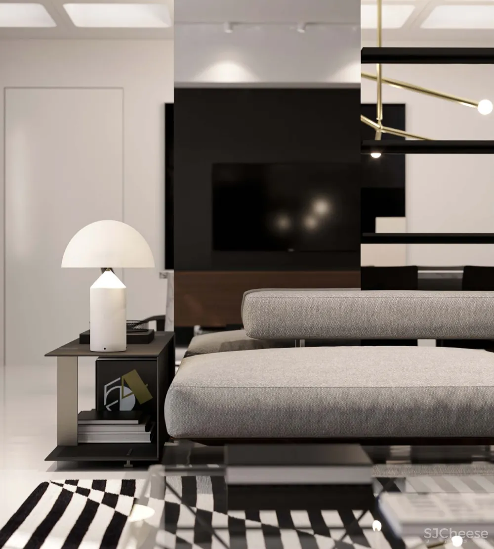 超大客厅 双排式厨房,奢华大平层只做一室一厅也太壕了!