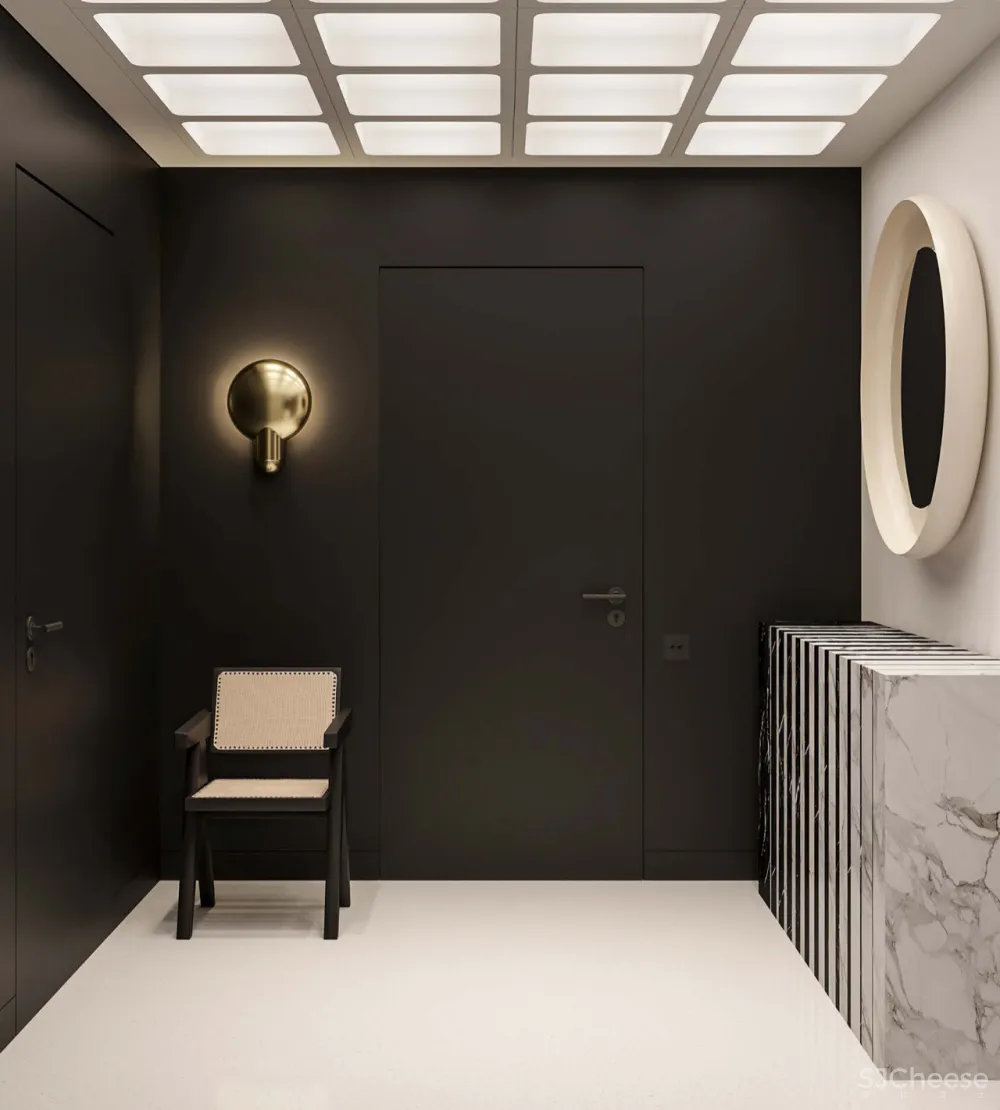 超大客厅 双排式厨房,奢华大平层只做一室一厅也太壕了!