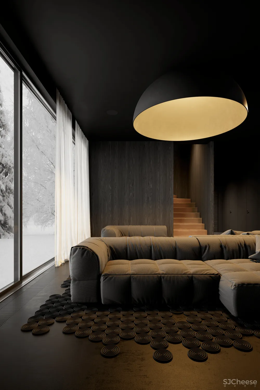 270㎡黑色空间,高级迷人!